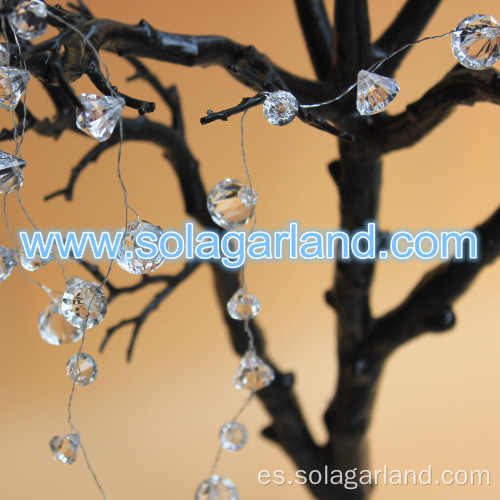 Decoración de la boda de la guirnalda de cuentas de cristal de diamante acrílico